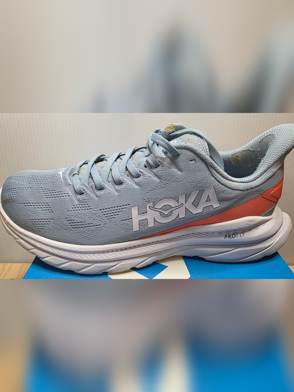Hoka One One Mach 4 Light Blue Women Athletic Running Shoes W9.5B Original Box - Picture 4 of 14